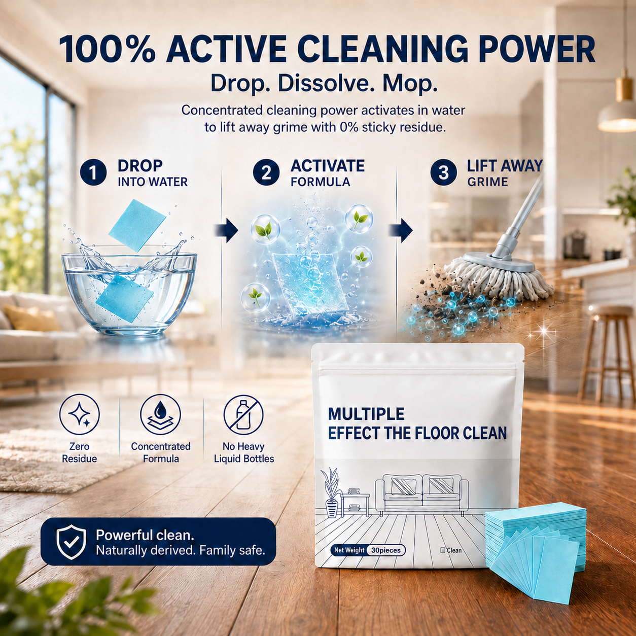 Multi-Surface Floor Cleaning Tablets